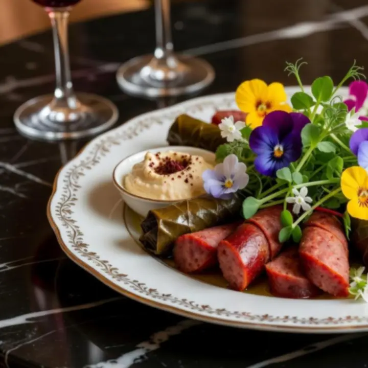 Kézműves gourmet előételek tálalása a City Program Hub éttermében