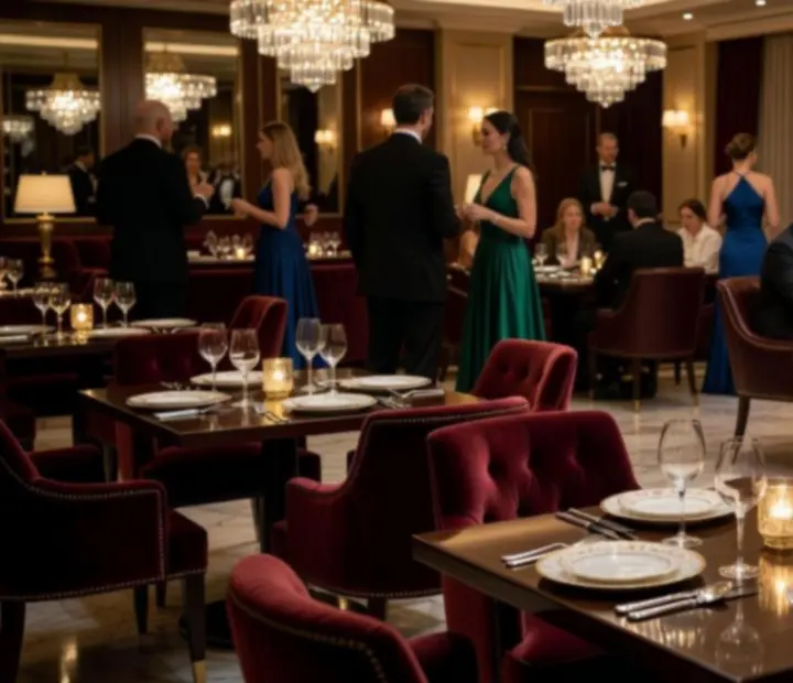 Prémium étterem és lounge hangulat meleg fényekkel